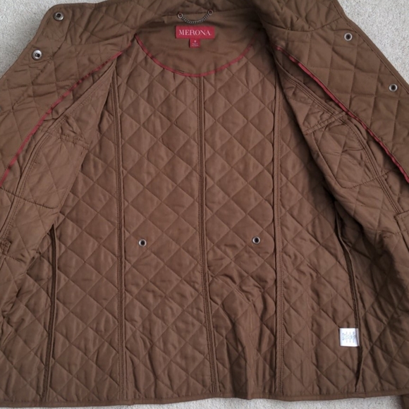 Merona Brown Quilted Jacket - Small - Picture 3 of 4